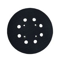 Disque de ponçage électrique rond en mousse PU de 5 pouces, 8 trous, 4 boulons, sans poussière, avec crochets et boucles, pour polisseuse DA