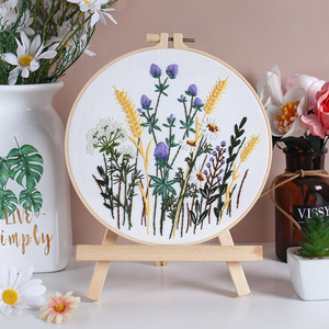 Hot Selling <strong>Beginners</strong> DIY <strong>Cross</strong> <strong>Stitch</strong> Set Flower Pattern <strong>Cross</strong> <strong>Stitch</strong> Kit European Stereo Adult Hobby Embroidery Kits