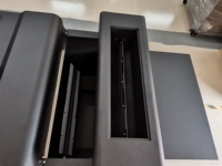 Machine compacte de séchage et de pulvérisation de poudre DTF rouleau à rouleau 24 pouces avec ventilateur de refroidissement par air et configuration double tension 110V 220V