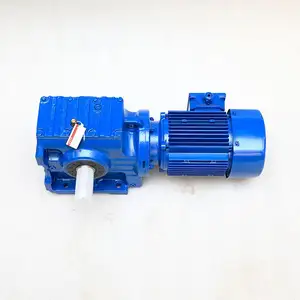 S Series S67 Worm Gear Box Motor Elektrik Heliks, Peredam Kecepatan untuk Robot Castion Iron Parallel Axis 1 Tahun 26