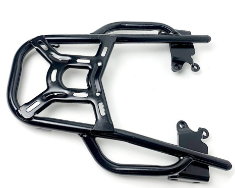 Black carbon steel pipe type rear rack