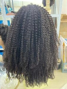 Instock <span class=keywords><strong>afro</strong></span> crespo <span class=keywords><strong>ricci</strong></span> estensioni dei capelli Vergini - Product Image 3