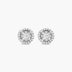 Premium 925 Sterling <b>Silver</b> Moissanite Diamond <b>Stud</b> <b>Earrings</b> Brilliant Luxury Fine Jewelry for Women Wedding Anniversary - Product Image 6