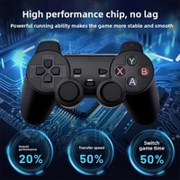 Joystick Gaming M8 Dual-Player Retro Controller Nirkabel untuk PS1 Arcade Home Nostalgic TV Console Memori 32GB Kotak Retail