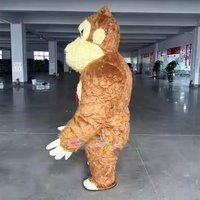Haute qualité carnaval fête Cosplay King Kong mascotte Costume Halloween gonflable en peluche singe gorille publicité