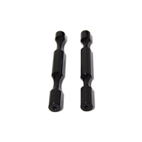Support mural moderne et minimaliste noir pour 2 bouteilles en aluminium avec crochets, personnalisable, pour cave à vin - Vente chaude