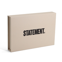 Carte magnétique de luxe personnalisée et boîte d'emballage cadeau de présentation de carte de crédit beige pour carte-cadeau