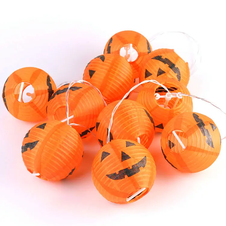 Hot Sale Halloween Led Pompoen Lantaarns Halloween Hangende Lichtlantaarn Voor Tuinhuisdecoraties