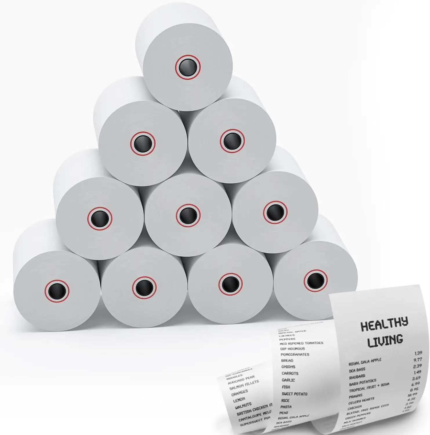 BPA free 80*80 Thermal Cash Register Roll 57*40 Paper Thermal Roll POS Thermal Paper Receipt Roll