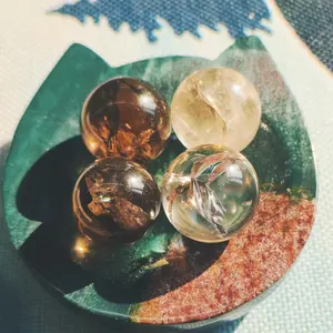 Wholesale Natural Crystal Mini Balls Smoky Quartz Small Spheres For Decoration