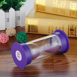 Bán buôn nhà máy trực tiếp Vòng đầy màu sắc kính đồng hồ cát in ấn sáng tạo truyền thống Logo 5/10/30 phút chống rơi cát hẹn giờ - Product Image 3