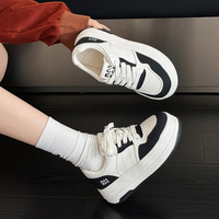 Chaussures à semelle épaisse tendance pour femmes, prix d'usine, baskets antidérapantes pour la marche, style printemps-automne, chaussures décontractées pour femmes