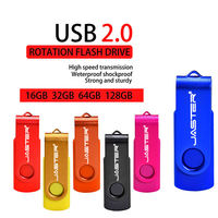 Clés USB 2.0 promotionnelles classiques 16 Go-128 Go en métal, neuves, garantie 3 ans, pivotantes