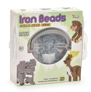 Perles à <span class=keywords><strong>repasser</strong></span> Yirun de China Toys, Nouveaux produits 2021, Perles Hama 3D animaux éducatives DIY, Jouets populaires pour enfants - Product Image 1