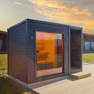 Großhandel Moderne Design Einzelne Holz Nassdampf-Sauna Komfortable Kommerzielle Vorgefertigte Outdoor Persönliche Elektro-Sauna - Product Image 6