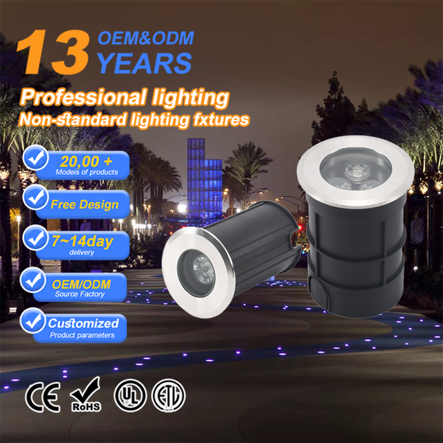 12V 24V 1W 3W LED Underground Light IP65 Waterproof Inground Landscape Lamp Outdoor Ground Mounted Floor Driveway Path Lighting
