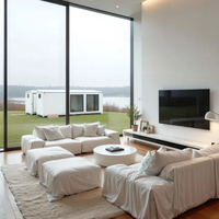 Maison modulaire en conteneur, maison mobile, maison préfabriquée portable, bâtiment en conteneur préfabriqué pour usage résidentiel, commercial ou en campement