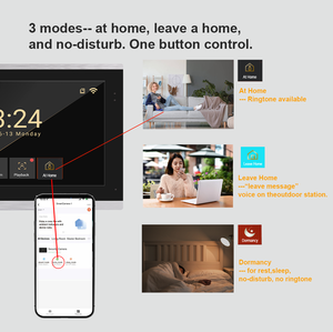 Vidéophone domestique 4 fils 10 pouces avec assistance client 24h/24 et 7j/7 et votre portier numérique 24h/24 et 7j/7 <span class=keywords><strong>pour</strong></span> maisons de retraite - Product Image 3