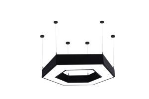 Lampada <span class=keywords><strong>a</strong></span> <span class=keywords><strong>Sospensione</strong></span> Esagonale Moderna <span class=keywords><strong>a</strong></span> LED per Ufficio, Lampada Lineare per Palestra e Stadio, <span class=keywords><strong>Lampadario</strong></span> dalla Forma Irregolare - Product Image 2