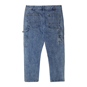 <span class=keywords><strong>Pantaloni</strong></span> Cargo <span class=keywords><strong>Blu</strong></span> di Alta Qualità <span class=keywords><strong>con</strong></span> Grandi Tasche, Stile Retro Lavato, Jeans da Uomo Prodotti in Fabbrica - Product Image 2