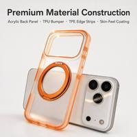 Funda de Acrílico Esmerilado para iPhone 18 Pro Max, con Soporte Magnético, Resistente a Impactos, Personalizable al por Mayor
