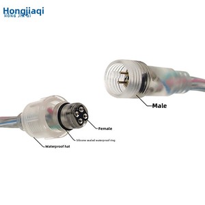 Nhà sản xuất tùy chỉnh <span class=keywords><strong>RGB</strong></span> Bốn lõi không thấm nước trong suốt Docking chiếu sáng cáp mới dẫn không thấm nước rgb4p <span class=keywords><strong>Adapter</strong></span> kết nối - Product Image 2