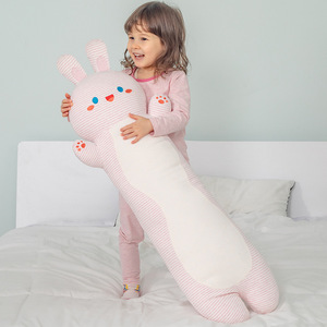 Conejo dinosaurio muñeca almohada <span class=keywords><strong>para</strong></span> dormir Bebé niña sostiene muñeca durmiente sujeción de piernas niño calmante cremallera - Product Image 5