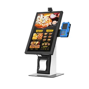 Android Fast food dokunmatik ekran kendinden ödeme self servis ödeme sayaç üst restoranlar kendinden sipariş kiosk