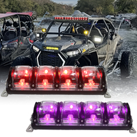 Nouvelle barre lumineuse LED multifonctionnelle de 130 W 12 pouces pour voiture tout-terrain, éclairage de jour, lumière RGB pour VTT, SUV