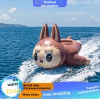 Bateau gonflable de plage et lac en forme de dessin animé, tractable, pour l'été