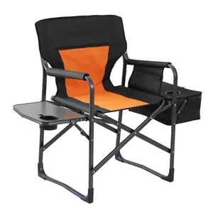 接受Oem服务便携式定制铝合金材料折叠椅化妆椅高大导演椅