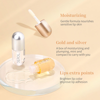 DEROL Plumper Lip Care Sérum Jour Nuit Lisse Ridules Lèvres Nourrissantes Anti-Séchage Lèvres Huile Gingembre Menthe Poivrée Lipgloss 5.5ml * 2
