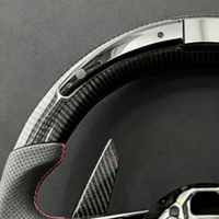 Volant en fibre de carbone LED pour Audi A1 A3 A4 A5 A6 A7 C5 C6 C7 C7.5 C8 B6 B7 B8 B8.5 B9 Gb 8v 8p B10 RS5 RS6 RS7