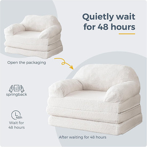 Matelas pliable multifonctionnel en éponge pour étudiants, pour dormir au sol au bureau, avec rembourrage en coton - Product Image 3