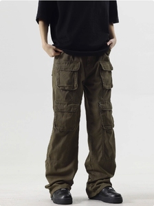 GDTEX mens Custom Denim jeans cargo jeans hombres alta calidad multi bolsillo cargo pantalones hombres - Product Image 3