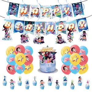 Steven Universe Cosmic Boy Party Decoración Suministros para fiestas de cumpleaños Party Favor Pack para niños Tema Cumpleaños Banner