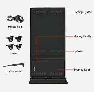 75 इंच के इनडोर फुल स्क्रीन 4k रिज़ॉल्यूशन फ्लोर पर विज्ञापन डिस्प्ले के लिए डिजिटल टोटेम - Product Image 6