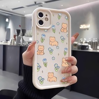 Coque de téléphone à motif mignon pour iPhone 16 15 17 18 Pro Max 14 13, couleur bonbon, coque arrière