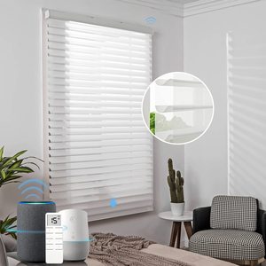 Shangrila Shades Compatible con Alexa <span class=keywords><strong>Google</strong></span> <span class=keywords><strong>Home</strong></span> Persiana motorizada con control remoto Persianas transparentes triples inalámbricas - Product Image 5