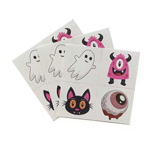 Directo de fábrica Halloween Hombre <span class=keywords><strong>Lobo</strong></span> dientes calabaza miedo brillo en la oscuridad tatuaje pegatinas para fiestas - Product Image 1