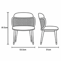 Fauteuil de salle à manger moderne nordique personnalisable pour fournisseur professionnel, en cuir orange avec pieds en bois à embout doré, idéal pour les parcs et les cafés