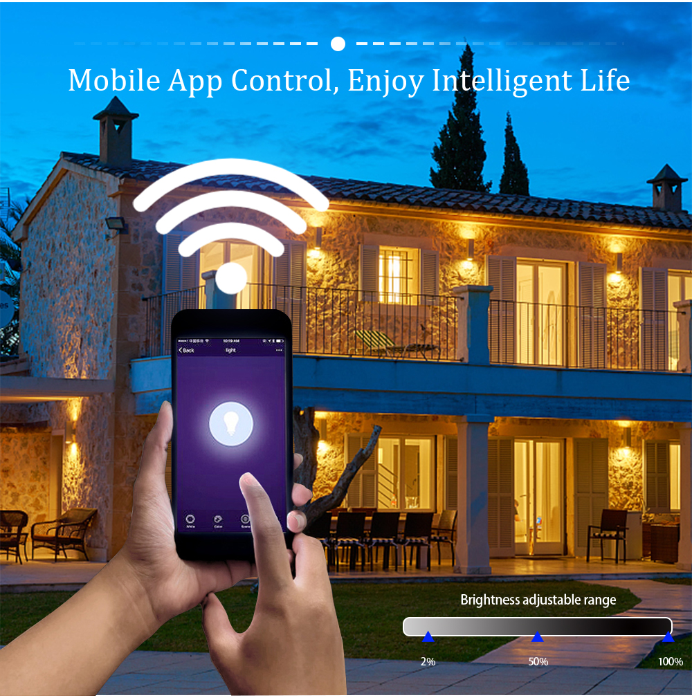 RSH Smart Downlight Led Spot Ceiling Downlights Music Voice Control Tuya Wifi Dimmable Indoor Lighting RGB+CW+WW