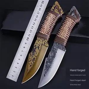 Field Portable Tactical Survival Hand-carved Carved High Hardness Fruit Knife Self-defense Outdoor Knife