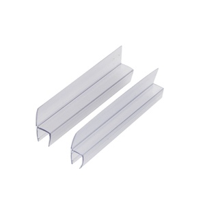 Pantalla de <span class=keywords><strong>ducha</strong></span> de plástico de <span class=keywords><strong>goma</strong></span> sin marco de barrido H de 180 grados, accesorios de baño, sello de puerta de PVC de policarbonato, <span class=keywords><strong>ducha</strong></span> de vidrio - Product Image 1