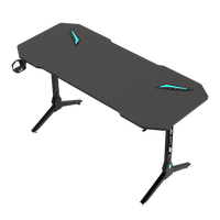 Aor Esports Fournisseur d'usine ODM OEM Vente en gros Ordinateur ergonomique Bureau de jeu personnalisé Surface métal bois Éclairage RVB extensible