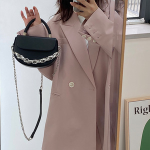 Bolso de Mano de Moda para Mujer, Alta Calidad, PU, Cadena, Asas, Cierre Magnético, Estilo Femenino, Todas las Temporadas, 19x6.5x13.5cm, Tanjing - Product Image 5