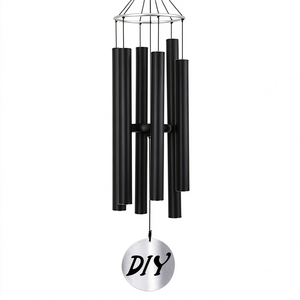 Campana de Viento Grande de Aluminio Afinada, Campana Conmemorativa de Tono Profundo, Instrumento de Sanación para Exteriores, Decoración Colgante para Jardín, Patio y Hogar - Product Image 1
