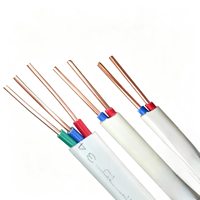 Cable con Aislamiento de PVC Ecológico, Revestimiento BVVB, 3*1.0/1.5/2.5 mm², Baja Resistencia, para Cableado de Edificios