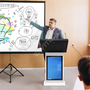 Hot Selling Classroom Lecture Multimedia Conference All-In-One Touch Screen Digital Smart Podium Suitable for Classroom Teaching