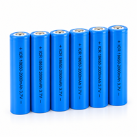 Batterie lithium-ion rechargeable personnalisée 18650 21700 3.7V 1800mAh 2000mAh 2200mAh 2600mAh 3000mAh pour batterie externe et lampe torche